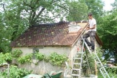 finition toiture écailles 