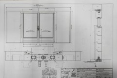 plan baie vitrée portes coulissantes