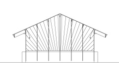 plan façade sud interieur garage en planche